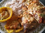 Una foto de pescado mojarra