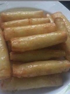 صورة لوصفة اصابع الجبنة بشرائح السمبوسة
