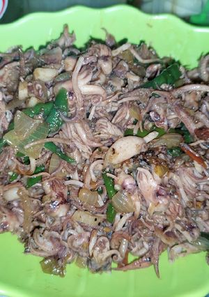 Foto resep Oseng kepala cumi asin