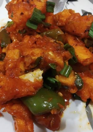 टेस्टी क्रिस्पी पनीर(Tasty crispy paneer recipe in Hindi) रेसिपी मुख्य फोटो