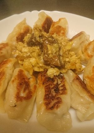 牛肉滑蛋煎餃 的食譜成品照片