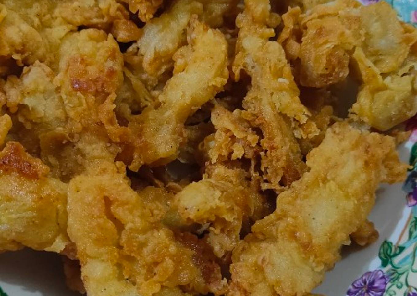 Jamur goreng tepung krispy