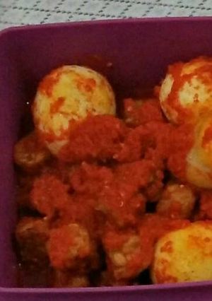 Foto resep Telur tempe balado