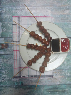 Foto resep Sate bakso #postingrame2_sate