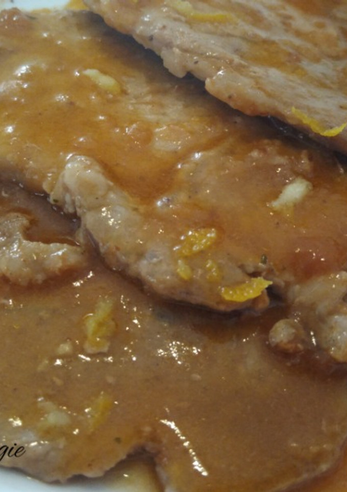 Una foto de Lomo en salsa de limón