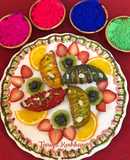 Colorful fruity Gujiya
