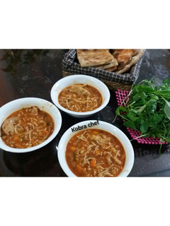 عکسی از دستور سوپ پای مرغ