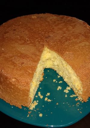 Una foto de Bizcochuelo de naranja y vainilla