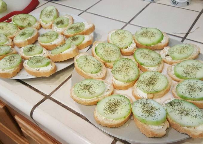 Recipe of Super Quick Homemade Cucumber Toasties