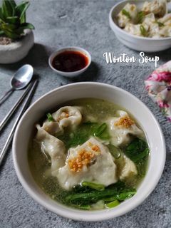Foto resep Wonton Soup (Pangsit Rebus)