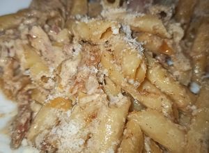 Foto principal de Macarrones a la Carbonara con Queso en Polvo