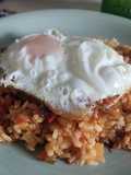 Rice with Vegetables and Fried Egg