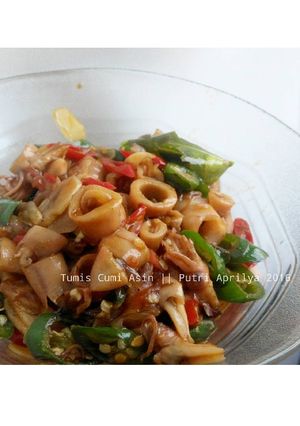 Foto resep Tumis cumi asin