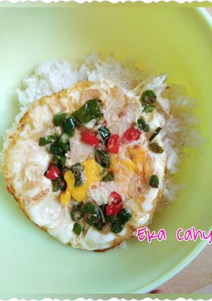 Foto resep Telur Ceplok Warna Warni