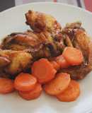 Alitas de pollo al refresco de cola