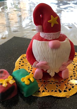 A picture of Santa from Terry’s orange chocolate.