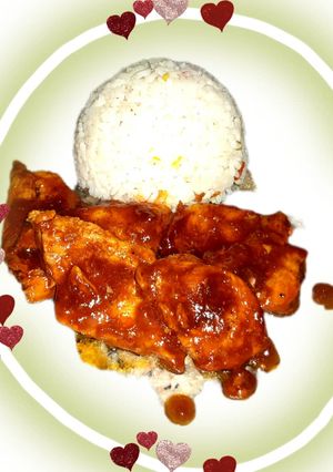 Una foto de Pechuga de Pollo en Salsa de BBQ (barbacoa)