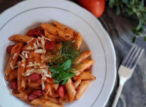 Foto resep Penne with sausage and fennel