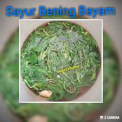 A picture of Sayur Bening Bayam.