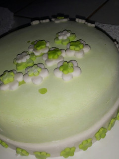 Una foto de Fondant extendido o baño Wilton