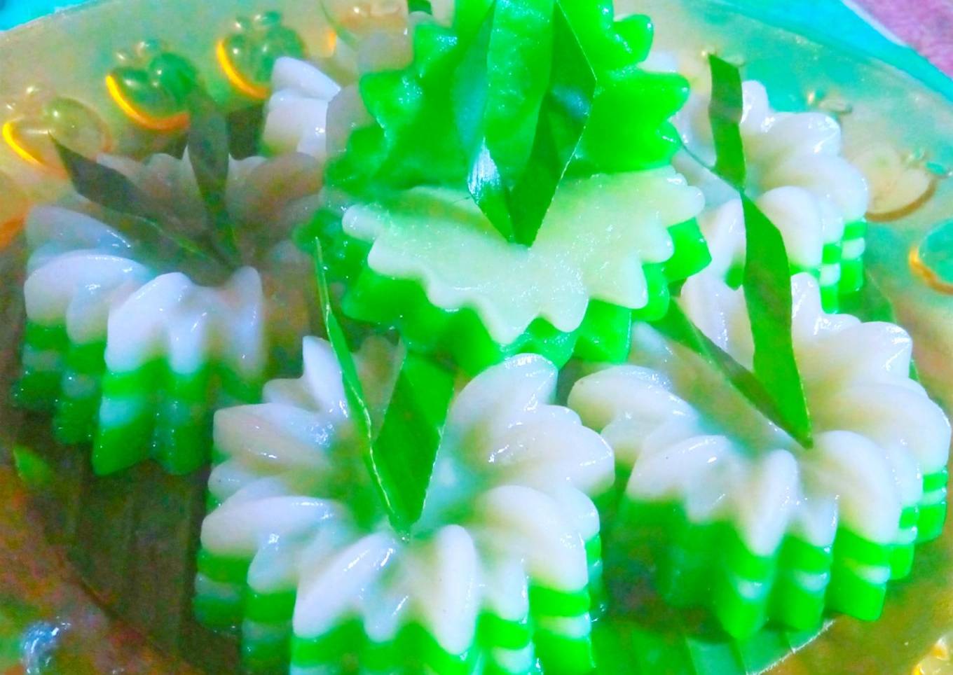 Kue Lapis Pandan Simple
