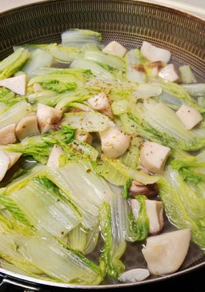 椒鹽杏鮑菇燉香料娃娃菜 的食譜成品照片