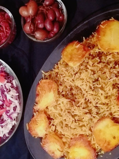 عکسی از دستور عدس پلو با گوشت چرخ شده