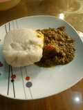 Towon dalayi with okro soup