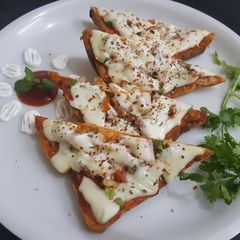 A picture of Bread Pizza on Tawa/Pan I Bread Pizza Easy 15 Minutes.