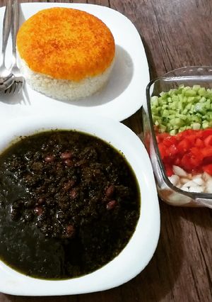 عکسی از دستور ته دیگ ته چین