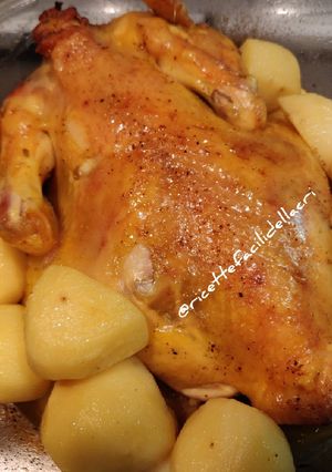 Foto di Pollo al forno cotto in pirex