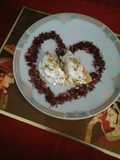 #carrot samolina sweet stuff with nuts&rose petal jam#dussehra