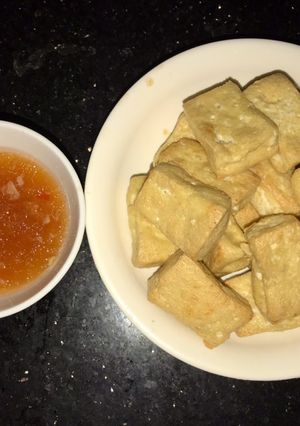 Hình của món Đậu phụ rán.