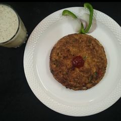 A picture of Oats vegetable Omelette.
