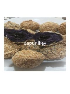 Foto resep Bola ubi ungu isi coklat
