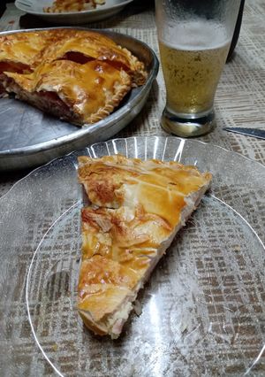 Una foto de Tarta de jamón y queso!