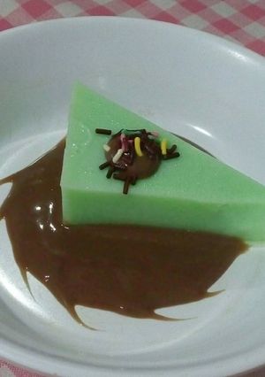 Foto resep Puding melon saus coklat