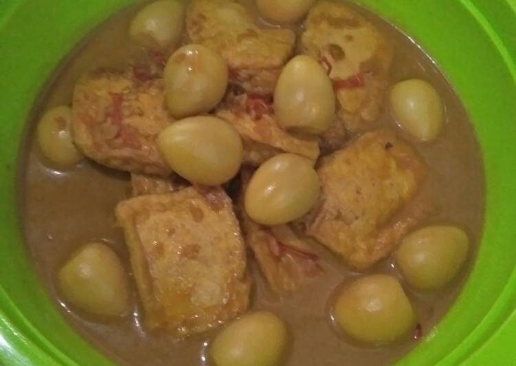 Semur tahu telur
