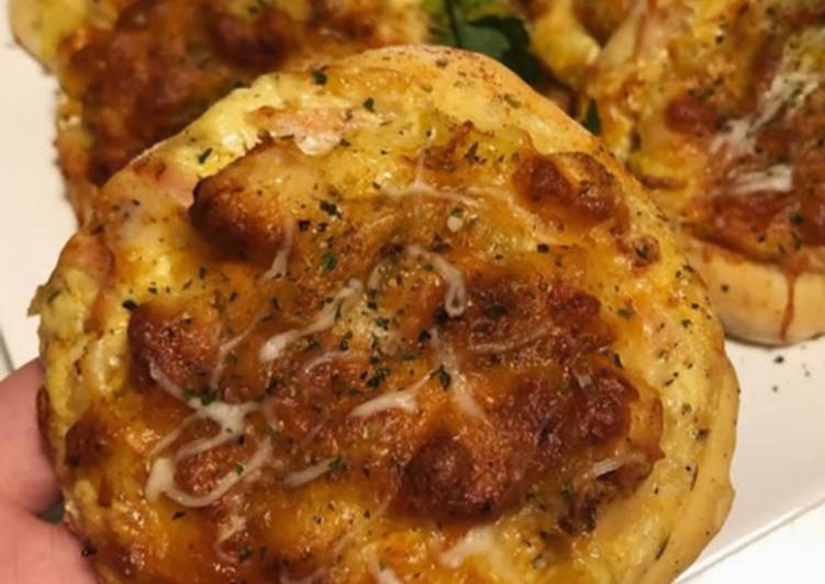 Steps to Make Homemade 🍕 mini pizza poulet