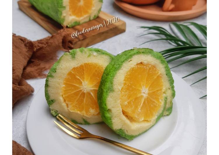 PATUT DICOBA! Resep Hurricane Swiss Roll Orange