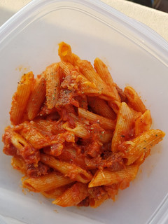 Una foto de Macarrones con chorizo express