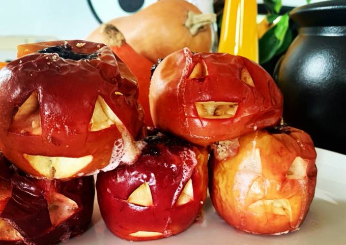 Comment pour Faire Rapide Pommes au four healthy d’Halloween