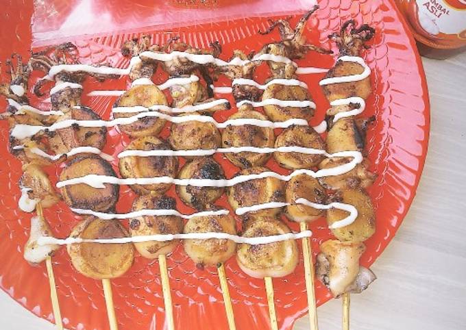 Wajib coba! Resep bikin Sate cumi ala Thailand dijamin nagih banget