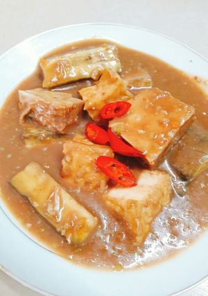 Hình của món Mắm kho chay.
