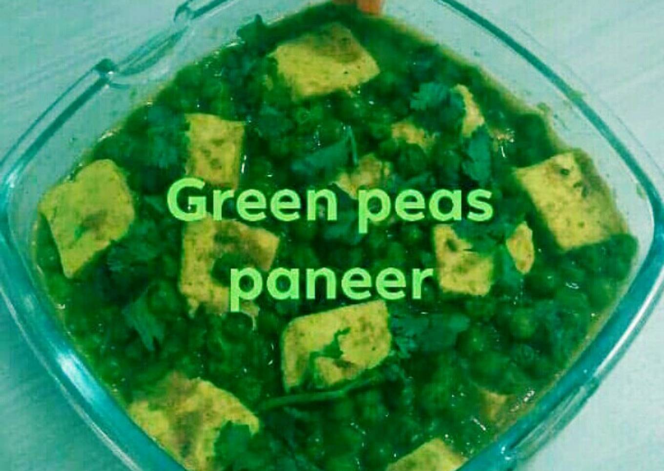 Green peas paneer