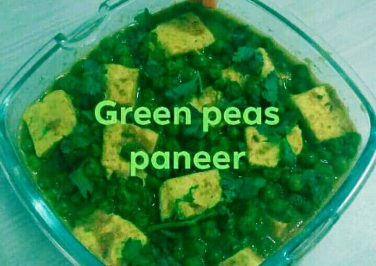 Easiest Way to Make Super Quick Homemade Green peas paneer