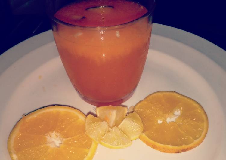 Simple Way to Prepare Super Quick Homemade Pulpy orange juice