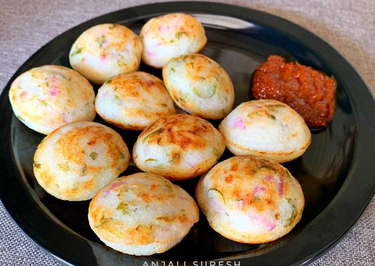 Steps to Make Super Quick Homemade Onion Paniyaram