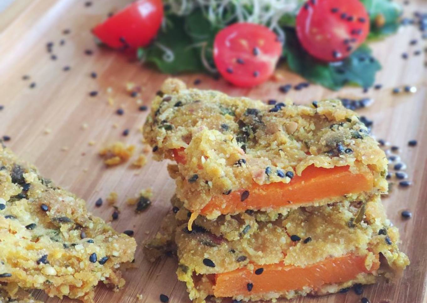 Milanesas de calabaza veganas y sin gluten