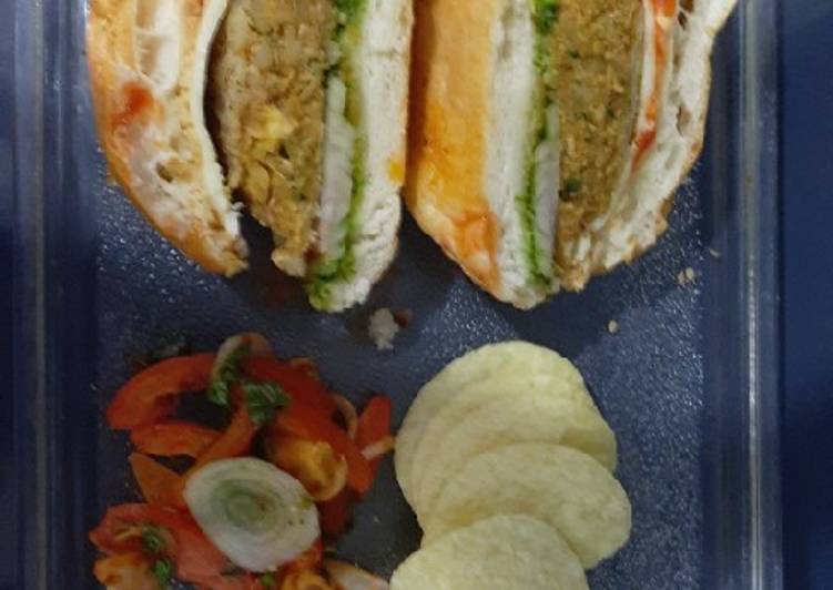 Recipe of Favorite Chole patice Burger